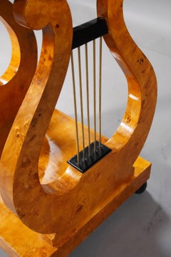 Lyra Sewing Table in Biedermeier Style