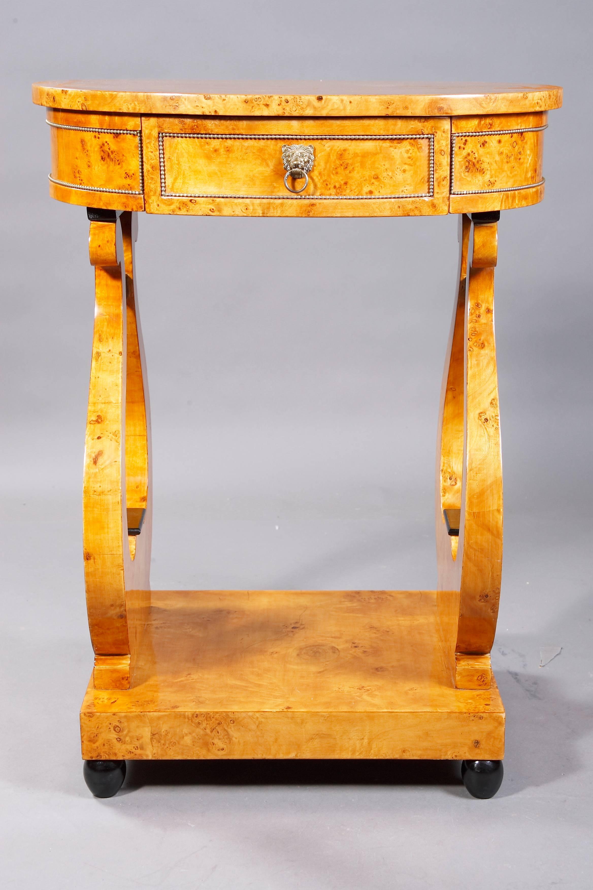Lyra Sewing Table in Biedermeier Style In Good Condition For Sale In Berlin, DE