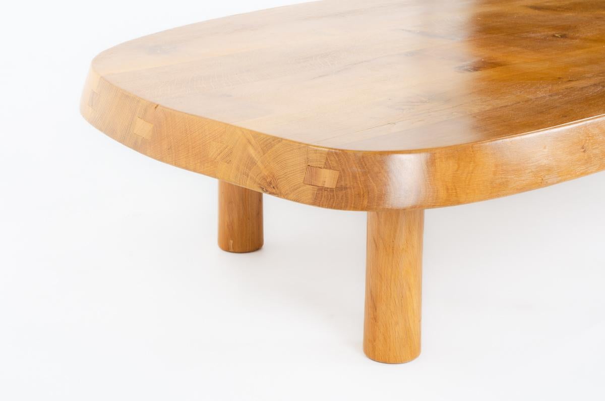 Table basse Lyre en chêne collection G44 en vente 4