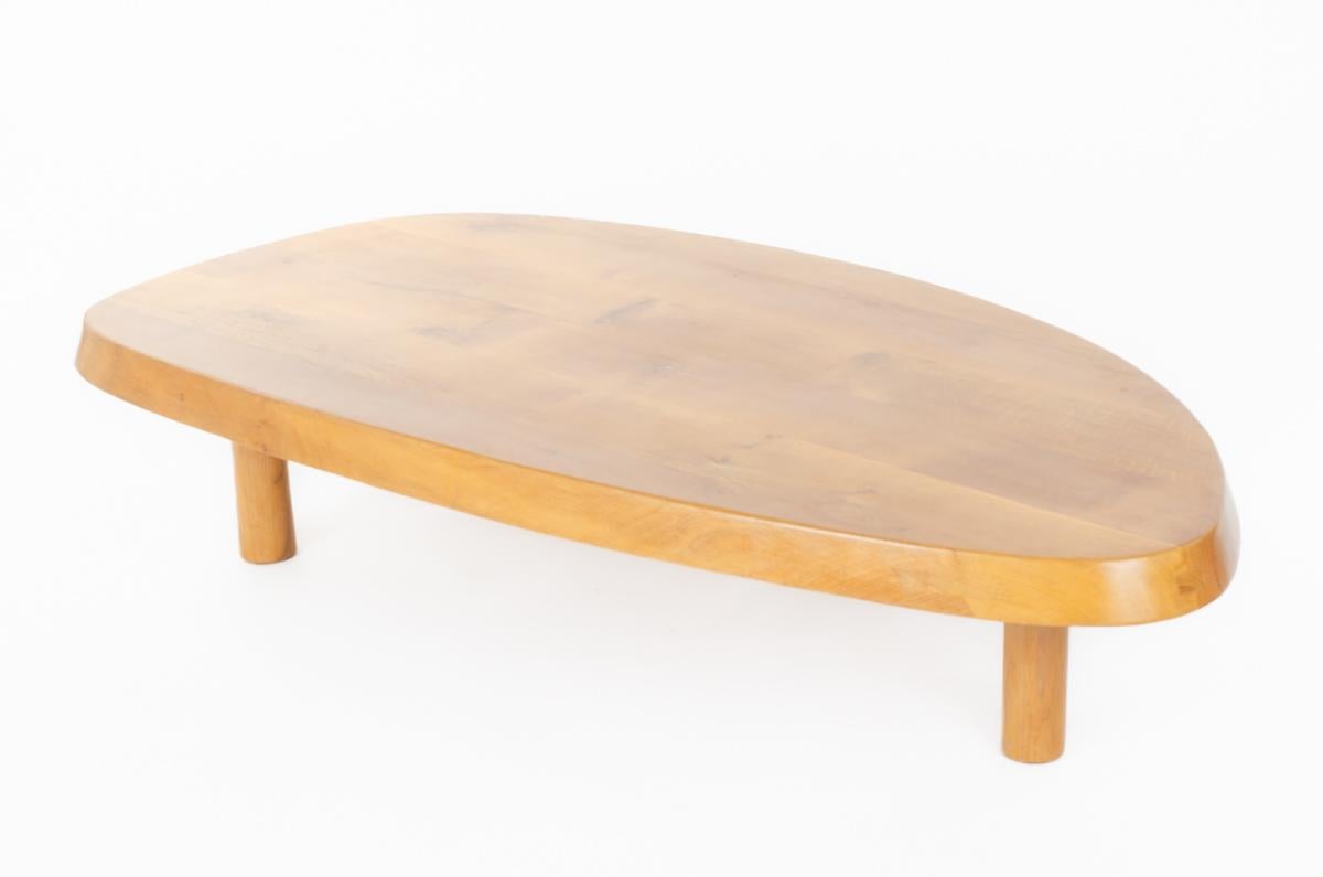 Table basse Lyre en chêne collection G44 en vente 5