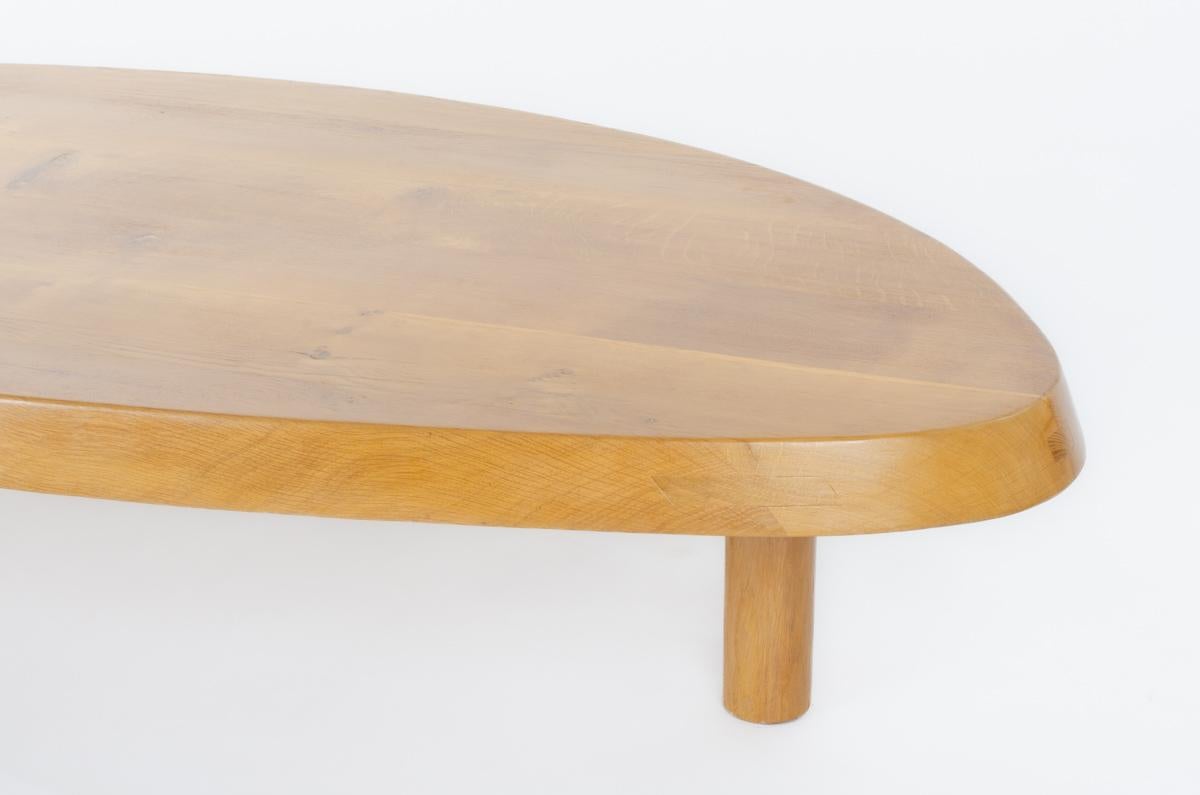 Table basse Lyre en chêne collection G44 en vente 3