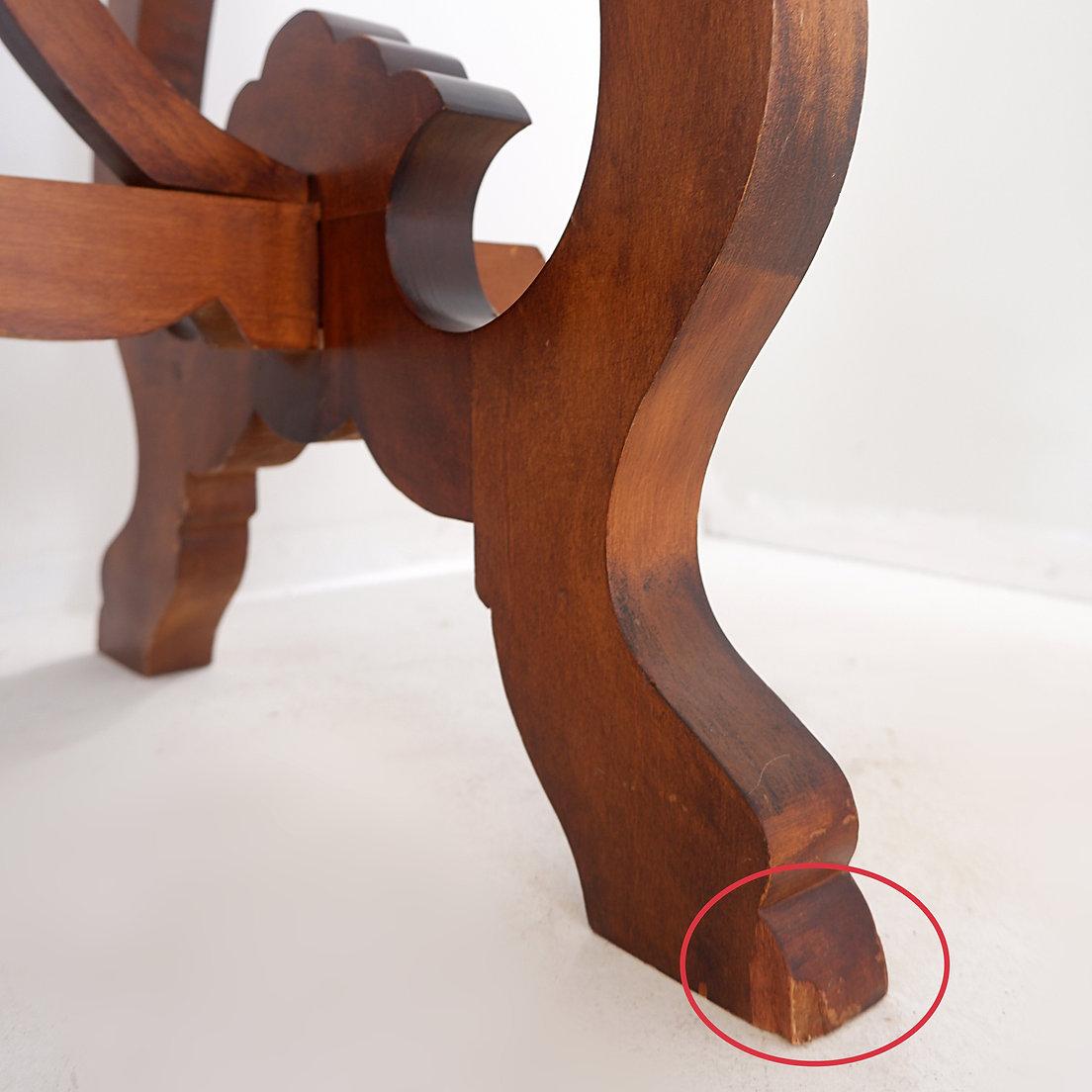 Lyre console table or desk - 20th century - H : 79, 5cm For Sale 9