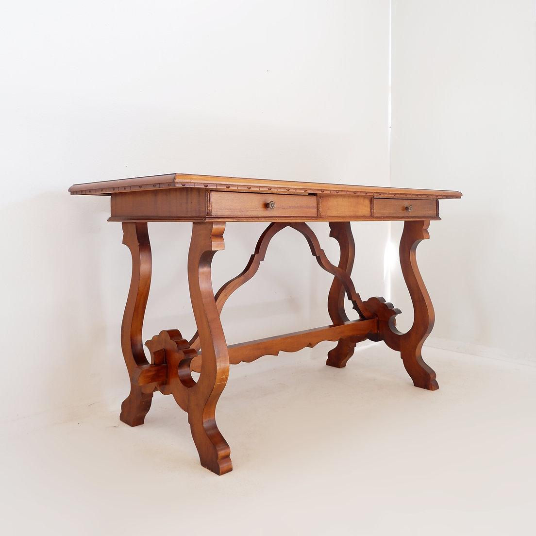 Lyre console table or desk - 20th century - H : 79, 5cm For Sale 2