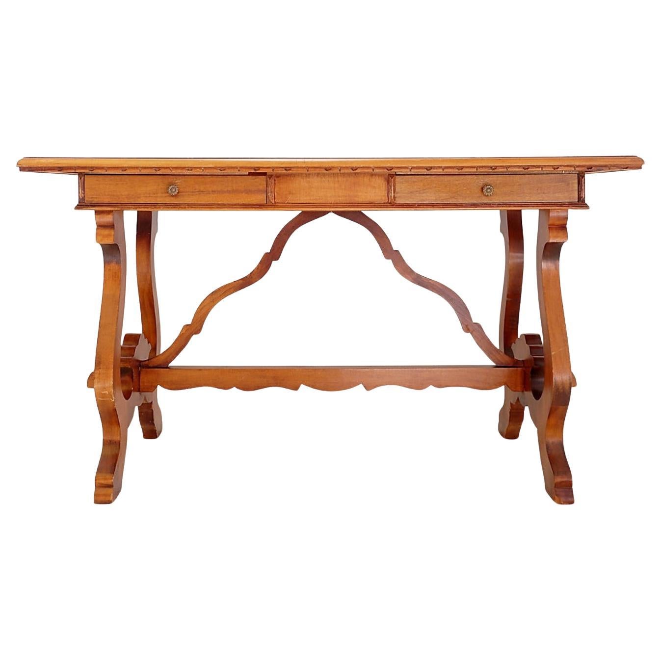 Lyre console table or desk - 20th century - H : 79, 5cm For Sale