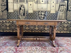 Bureau en forme de lyre de style Charles X