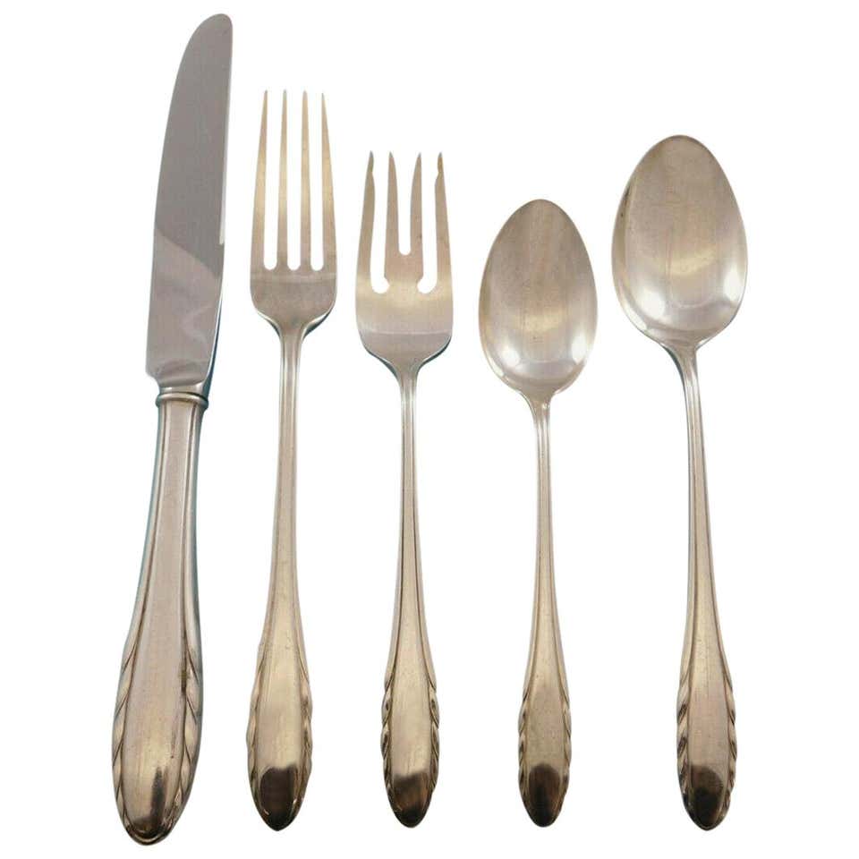 Golden Ribbon Edge by Gorham Stainless Steel Flatware Set Service for 8 ...