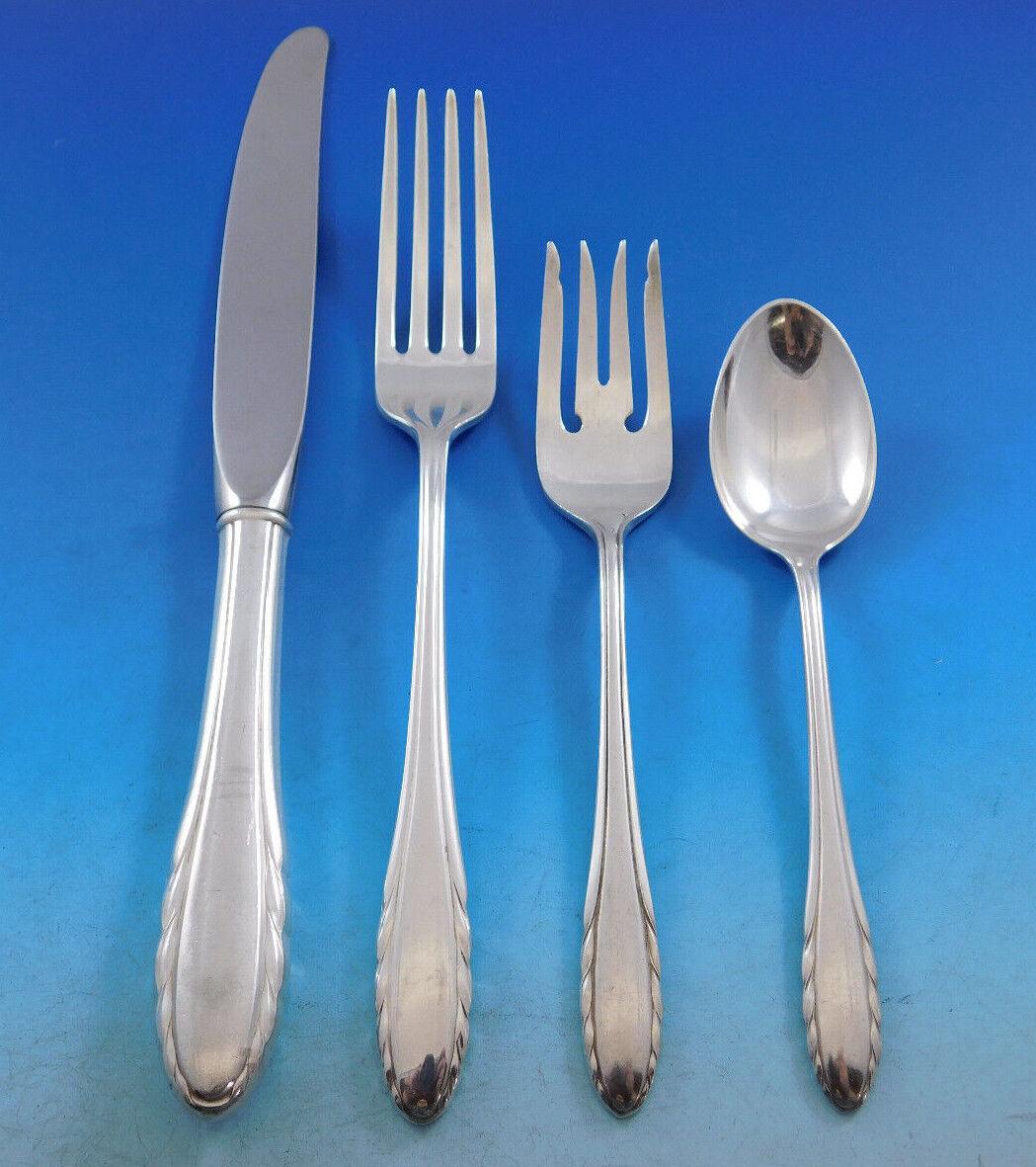 Lyric by Gorham Sterling Silver Flatware Set for 12 Service 79 Pcs Dinner Size In Excellent Condition For Sale In Big Bend, WI