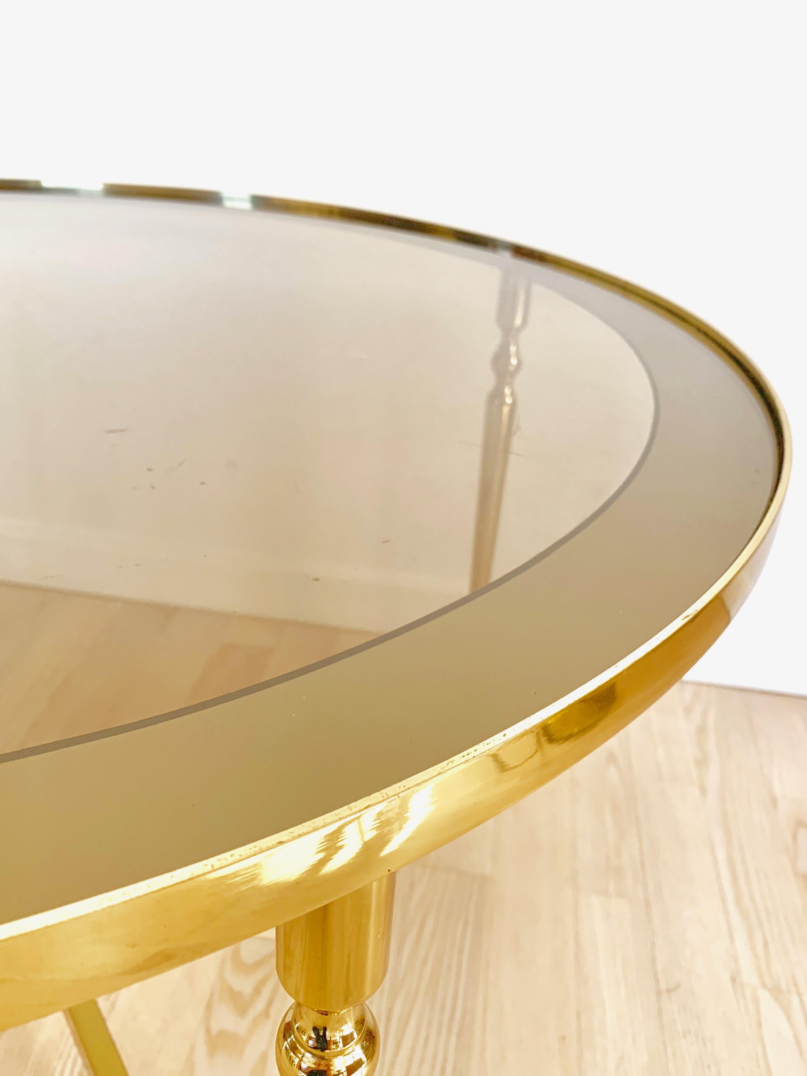 Lysberg, Hansen and Therp Brass Coffee Table, 1970s 5