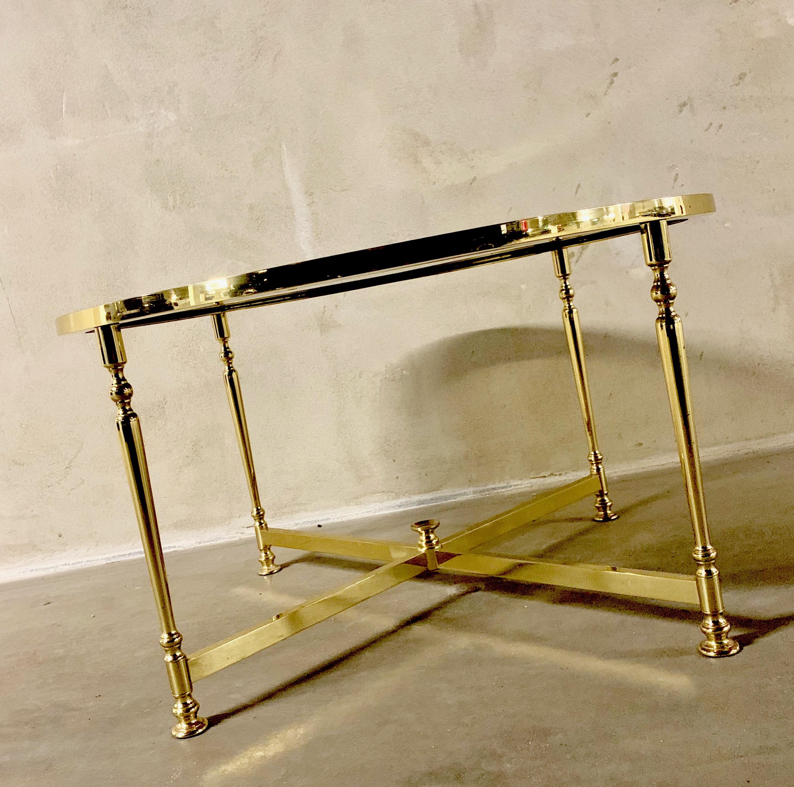 Lysberg, Hansen and Therp Brass Coffee Table, 1970s 6