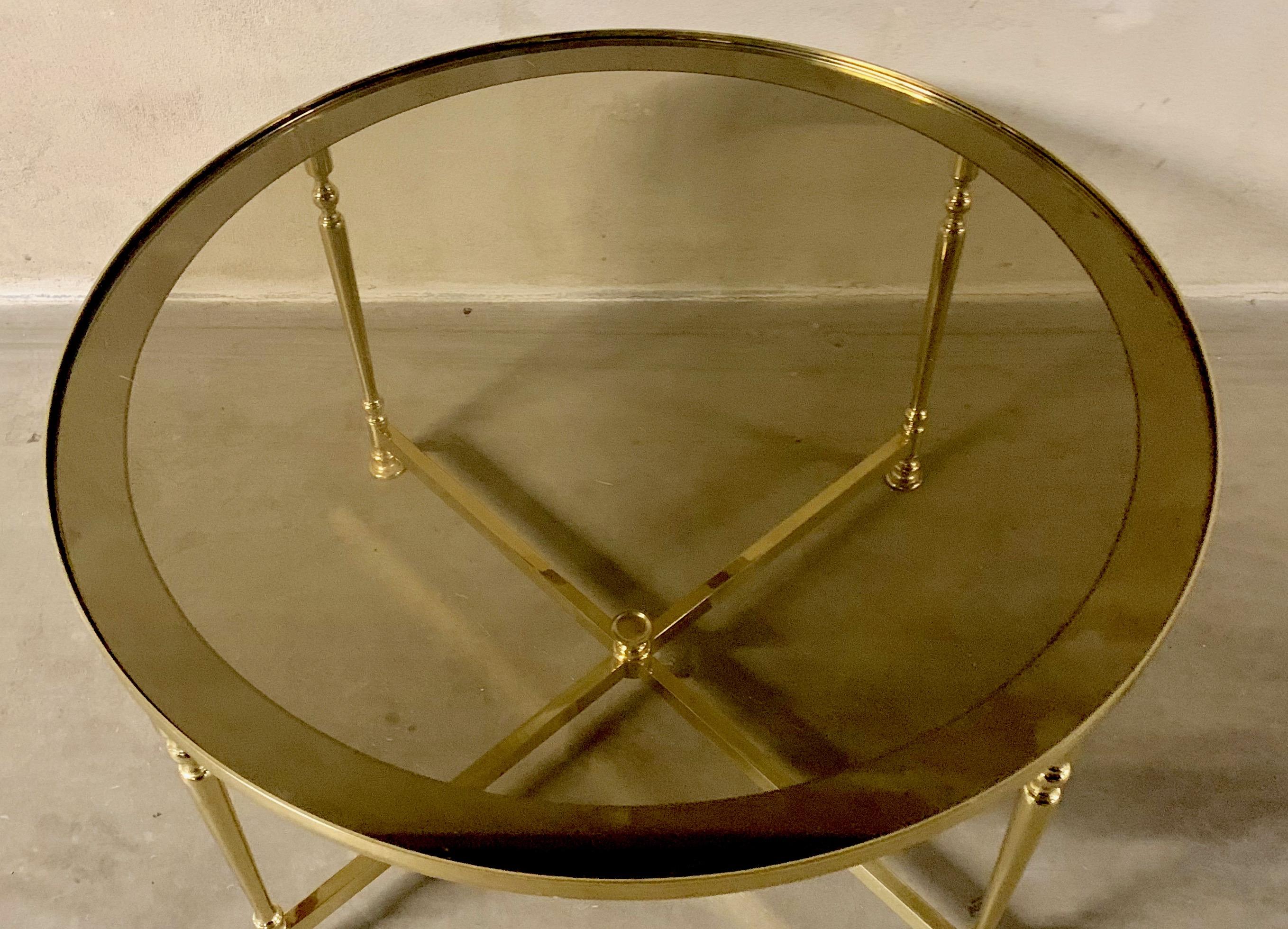 Lysberg, Hansen and Therp Brass Coffee Table, 1970s 7