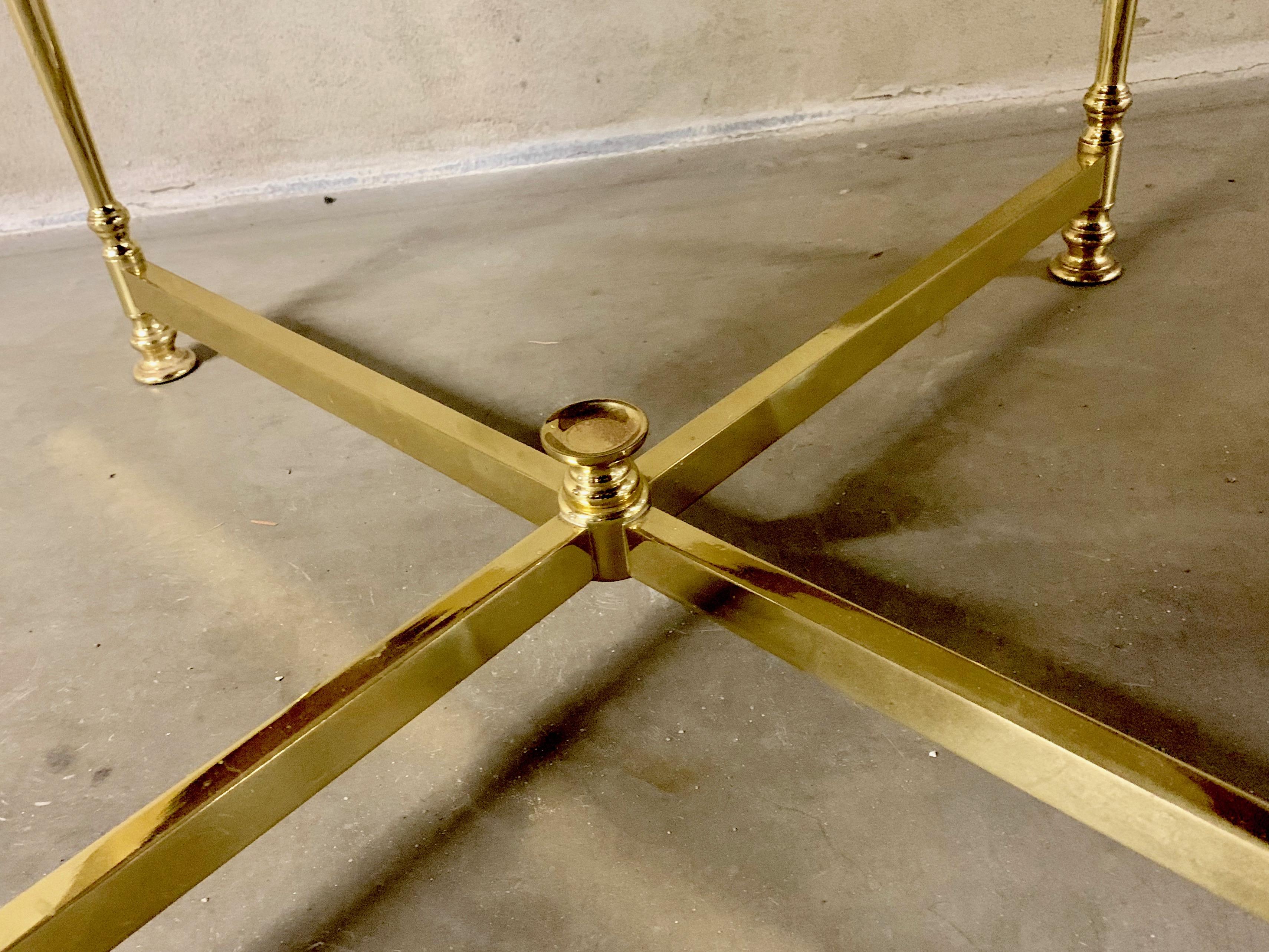 Lysberg, Hansen and Therp Brass Coffee Table, 1970s 8