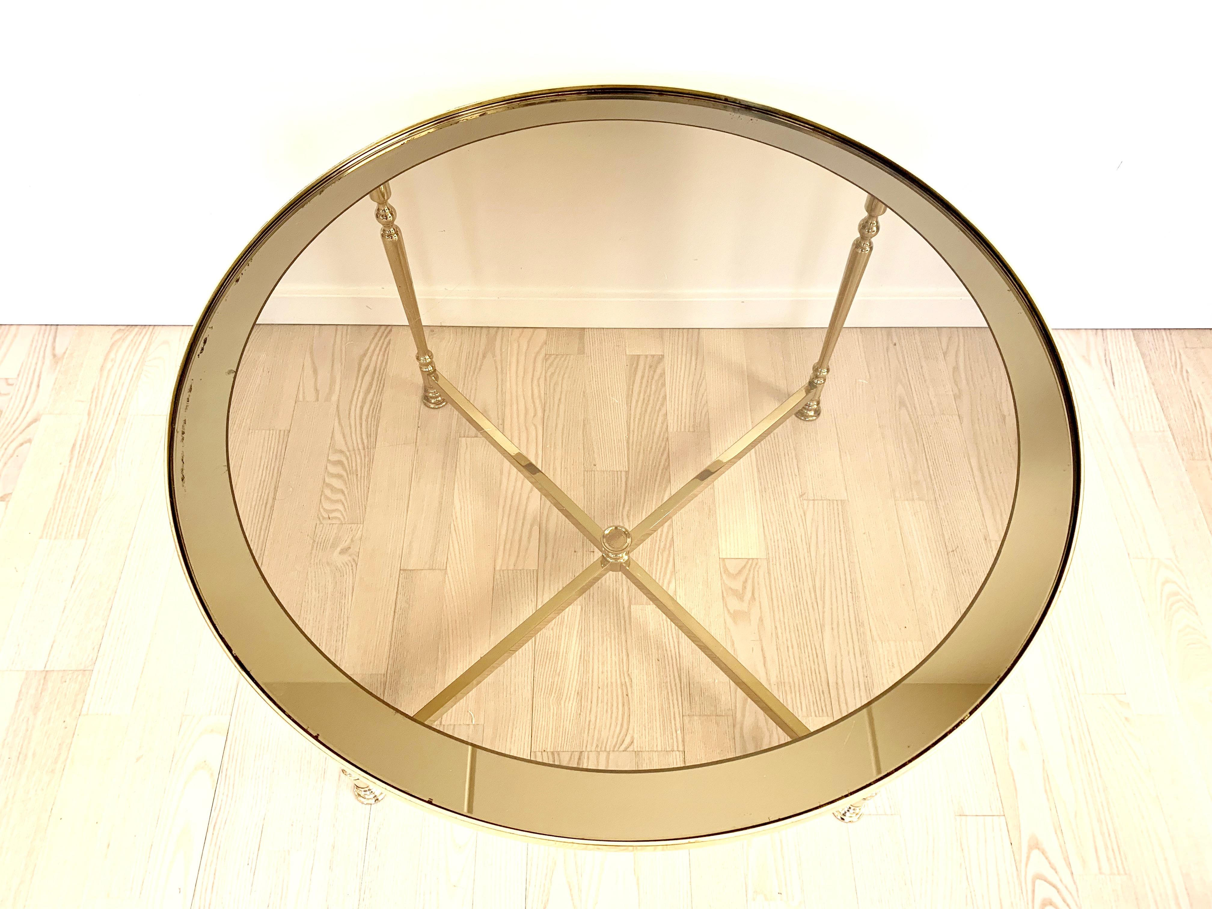 Lysberg, Hansen and Therp Brass Coffee Table, 1970s 2