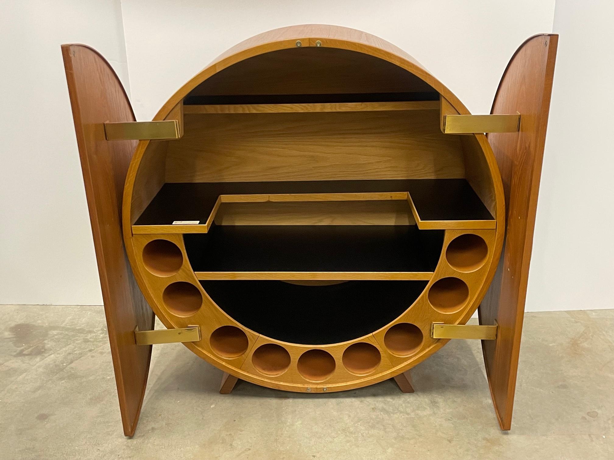circular bar cabinet