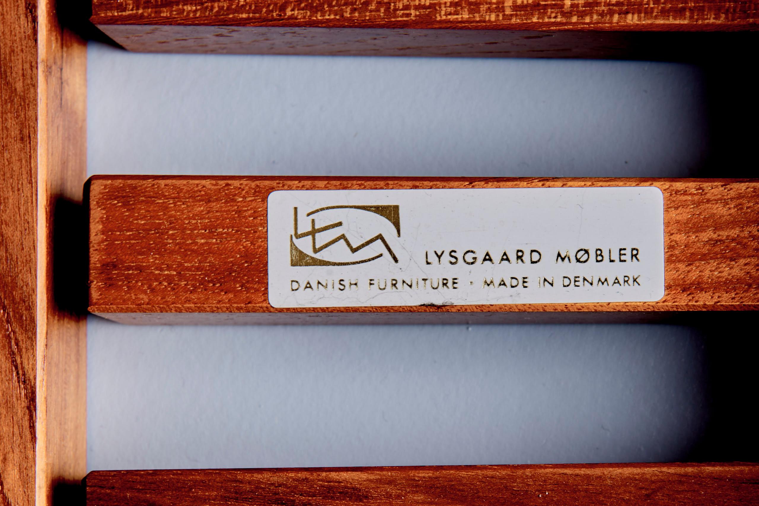 Lysgaard Mobler Teak Bench, Denmark, 1950s in vendita 4