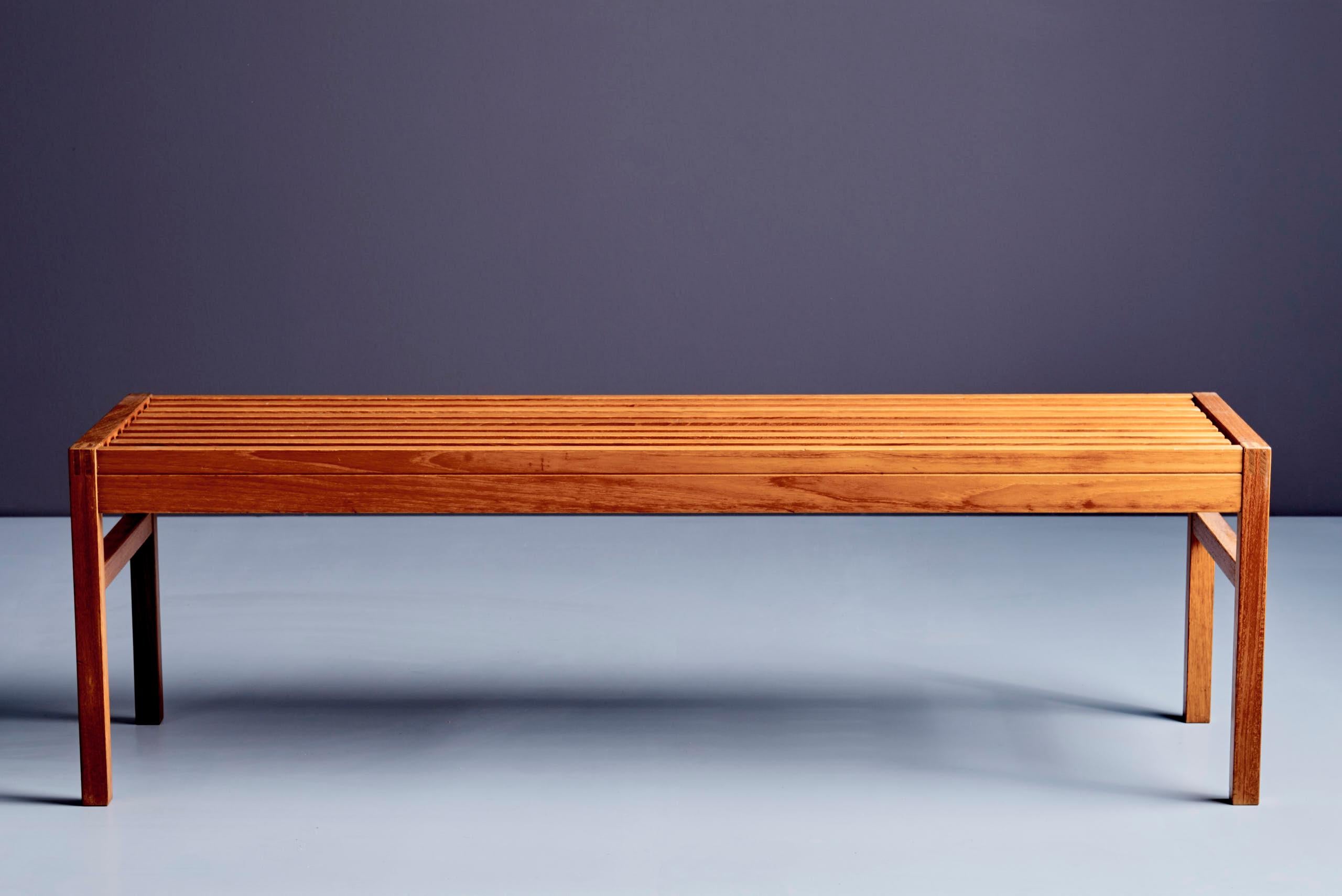 Lysgaard Mobler Teak Bench, Denmark, 1950s In condizioni buone in vendita a Berlin, DE
