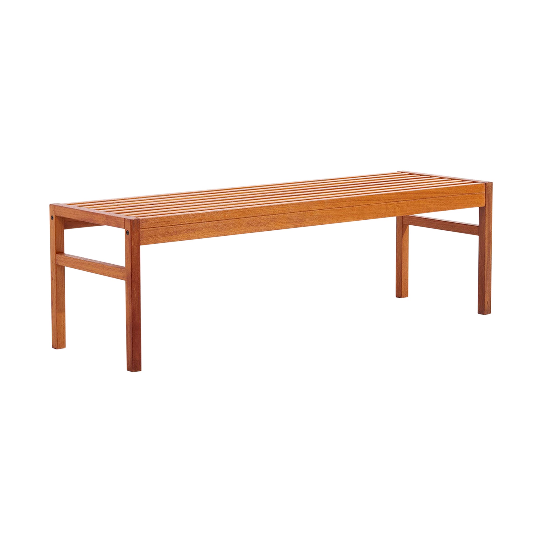Lysgaard Mobler Teak Bench, Denmark, 1950s