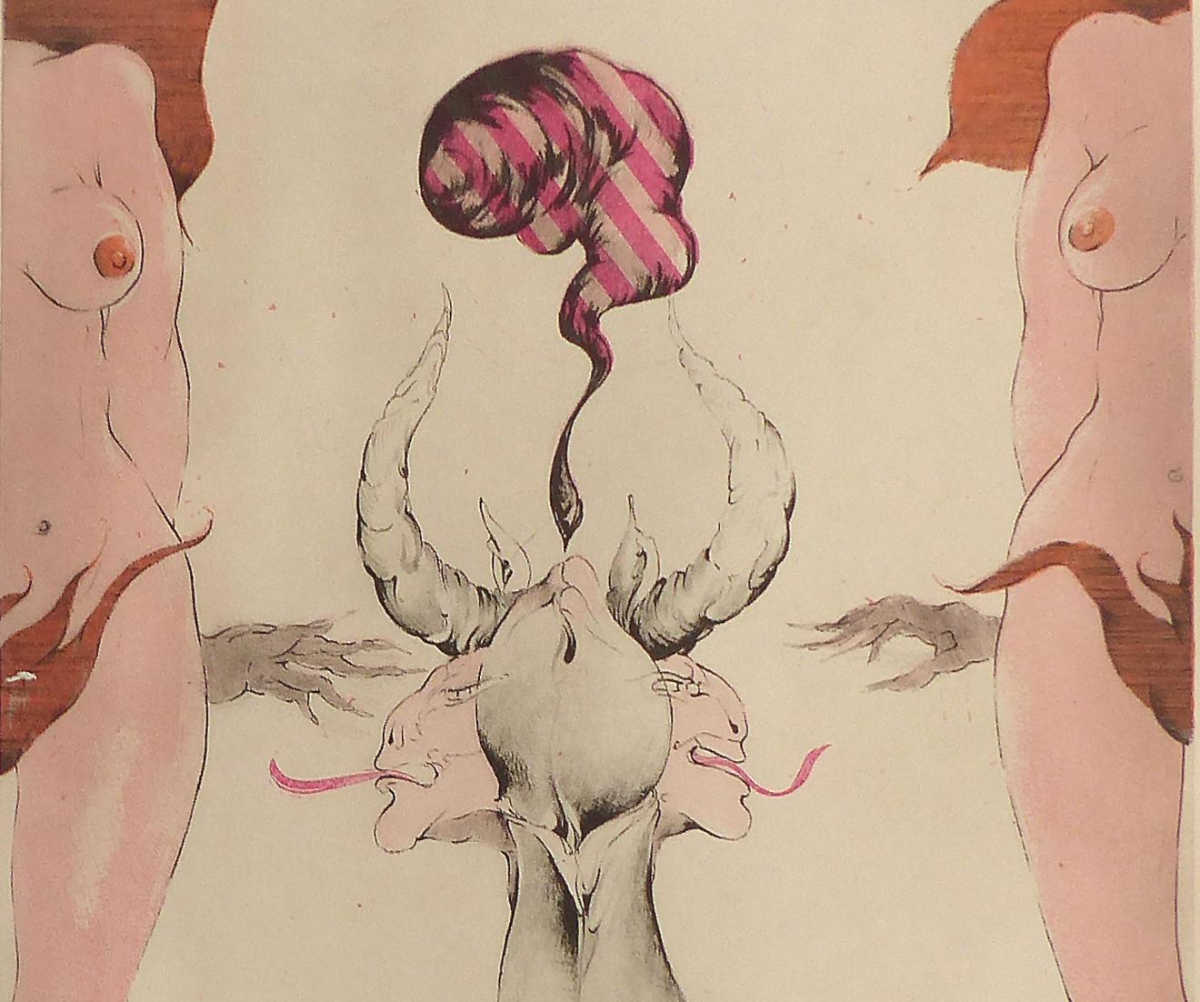 WP Eberhard Eggers Erotica « Lysistrata » Portfolio de neuf gravures complètes 9