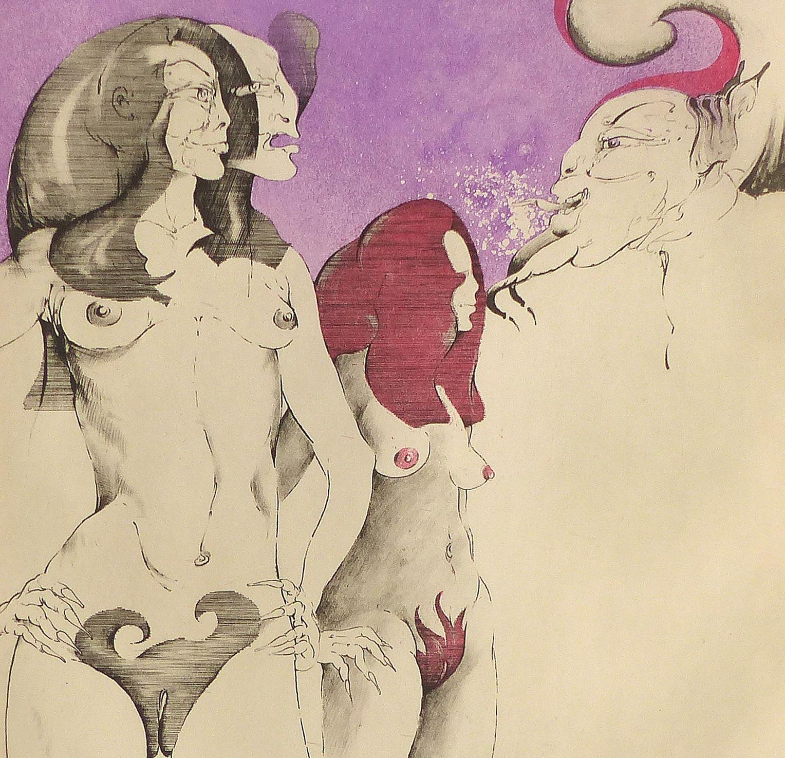 WP Eberhard Eggers Erotica « Lysistrata » Portfolio de neuf gravures complètes 11