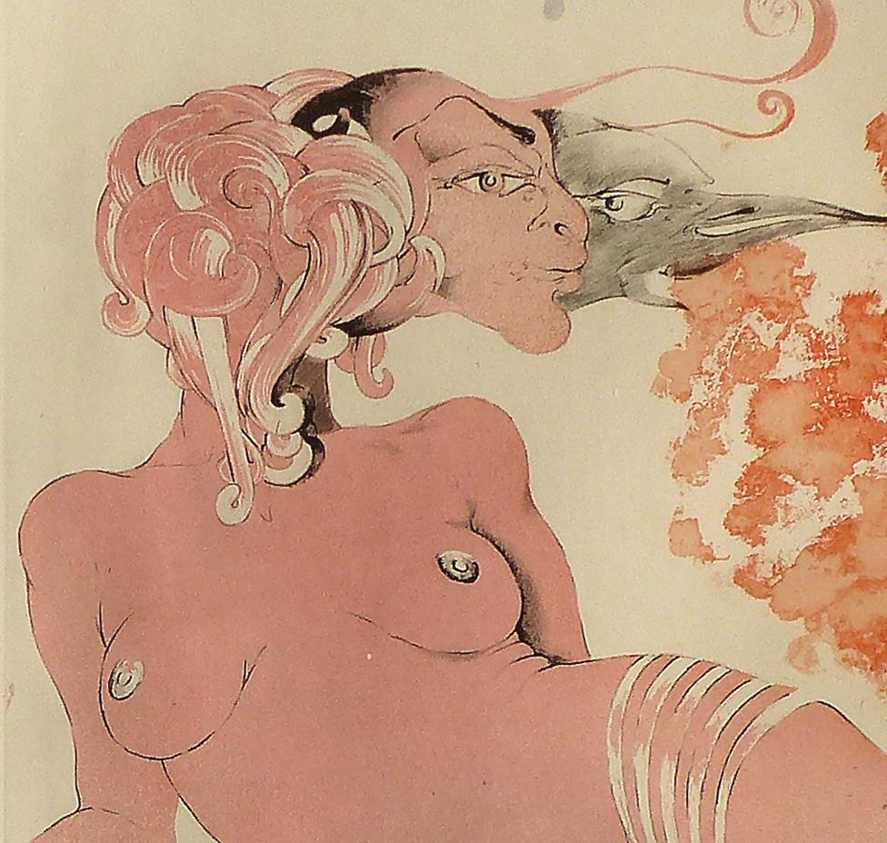 WP Eberhard Eggers Erotica « Lysistrata » Portfolio de neuf gravures complètes 12