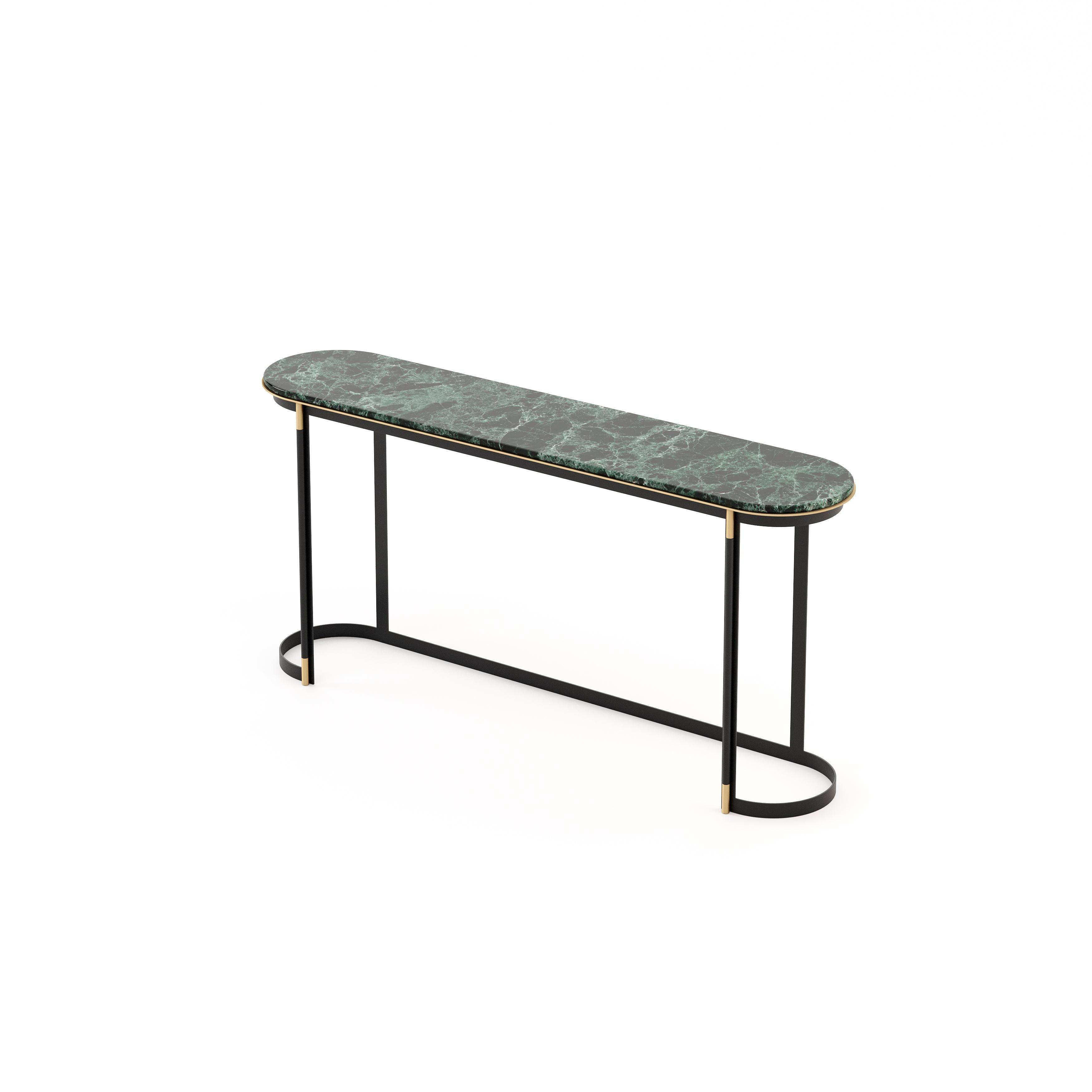 Portuguese Contemporary wooden console, with a customisable marble top For Sale