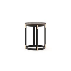 Contemporary side table with marble top by Laskasas