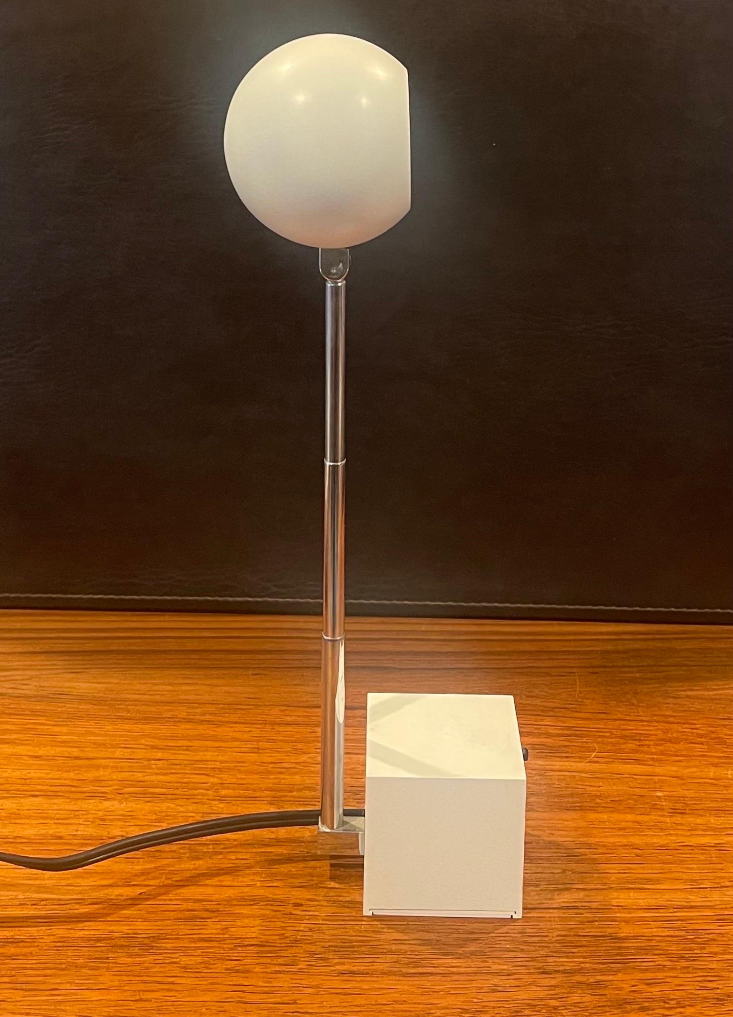 Zinc Lytegem Spherical Desk Lamp by Michael Lax for Lightoiler For Sale