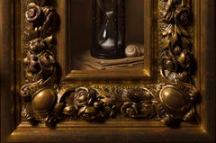 Memento Mori - Pittura a olio Natura morta Colori Nero Marrone Beige Grigio Bianco Rosa