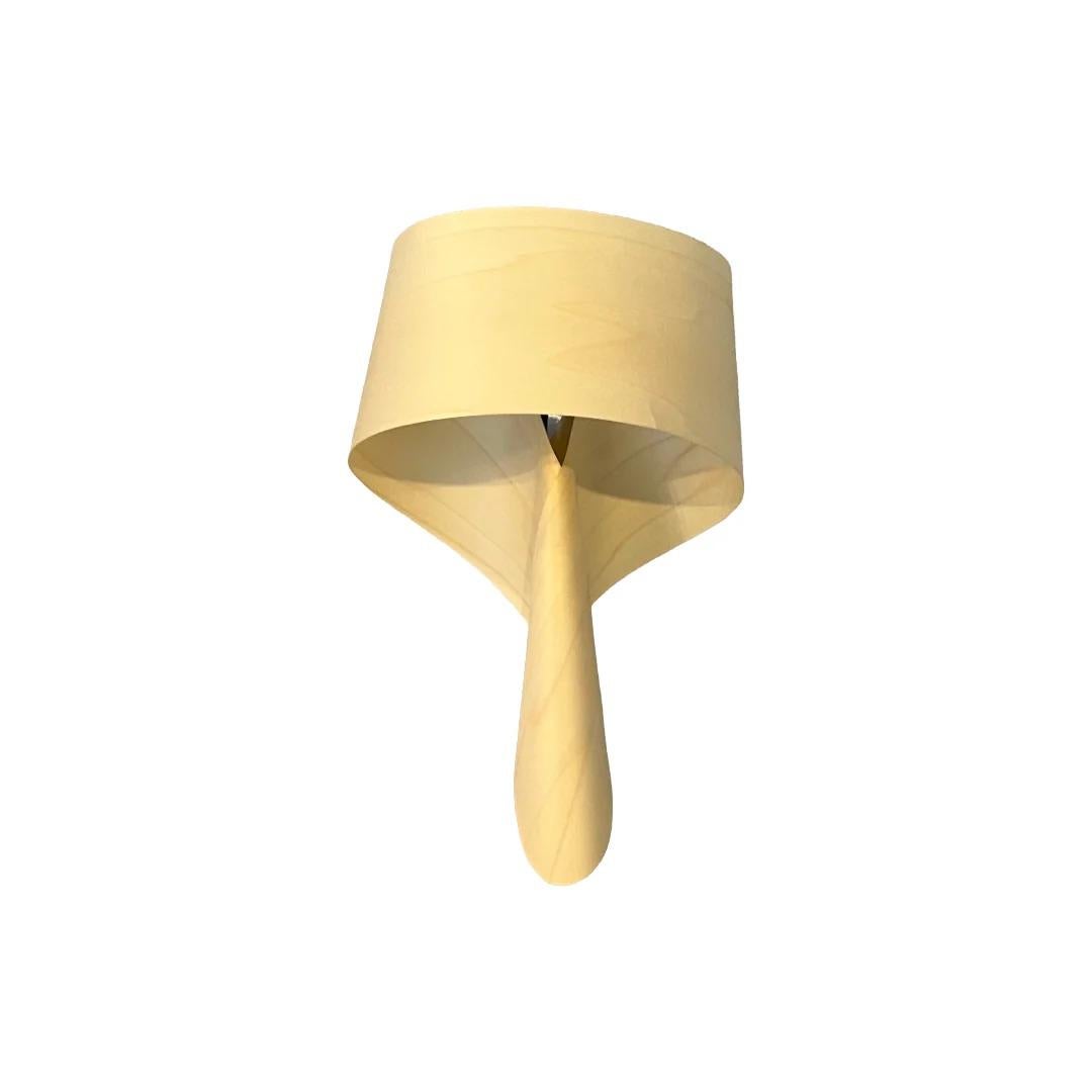 El aplique Air es una pieza única y elegante que muestra el estilo escultural característico de Ray Power. Elaborado con chapa de madera finamente plisada y plegada, el aplique consigue un armonioso equilibrio entre serenidad y precisión. El Aplique