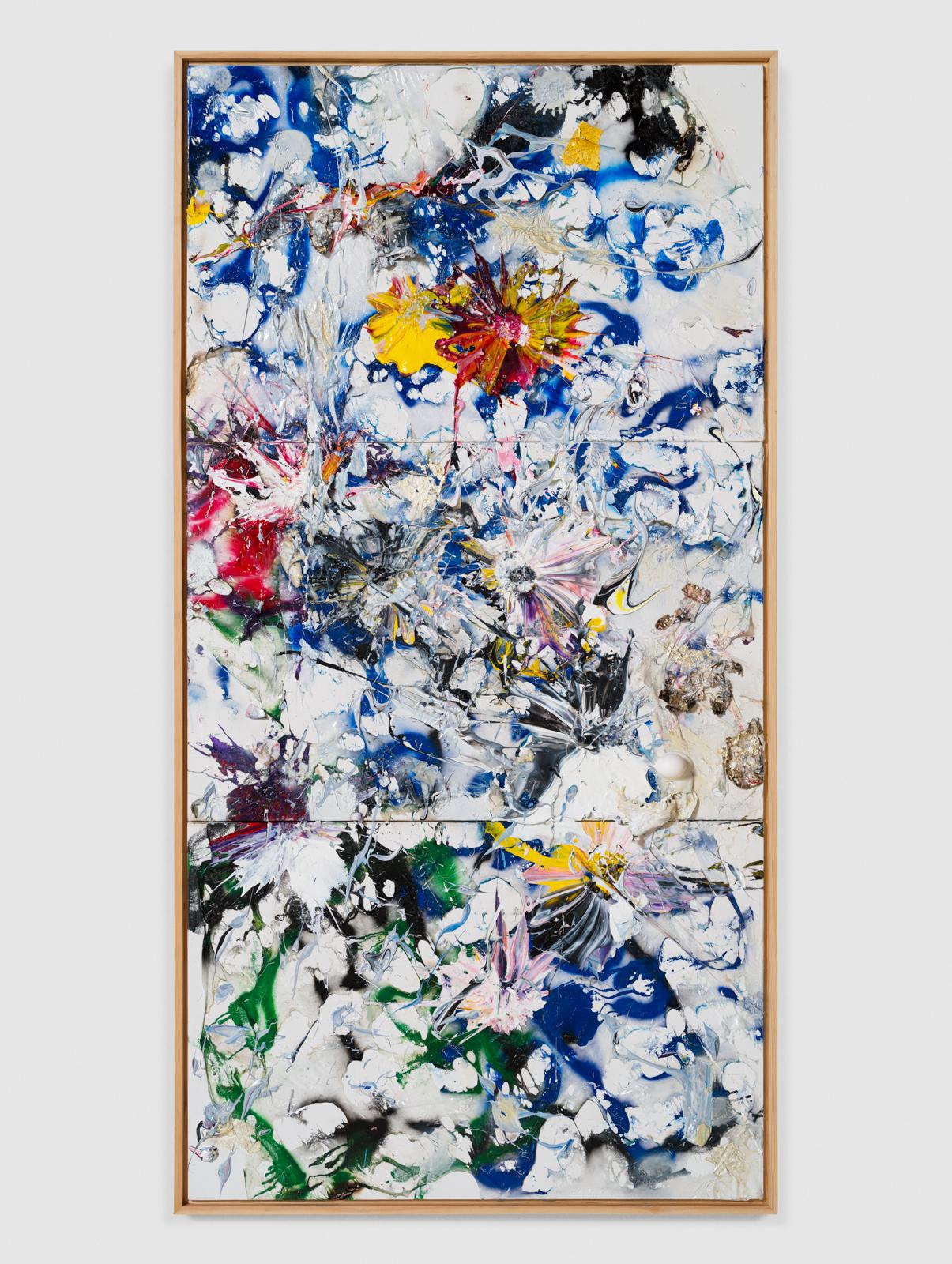 M aka Michael Chow Abstract Painting - Wild Flower no. 4