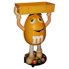 Taille M& M  Pop Art  Sculpture de bar/porte-bonbons de jardin sur roues