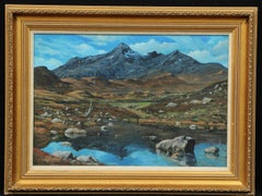 Langdale Lake District Fine English Oil Painting Mountain Landscape