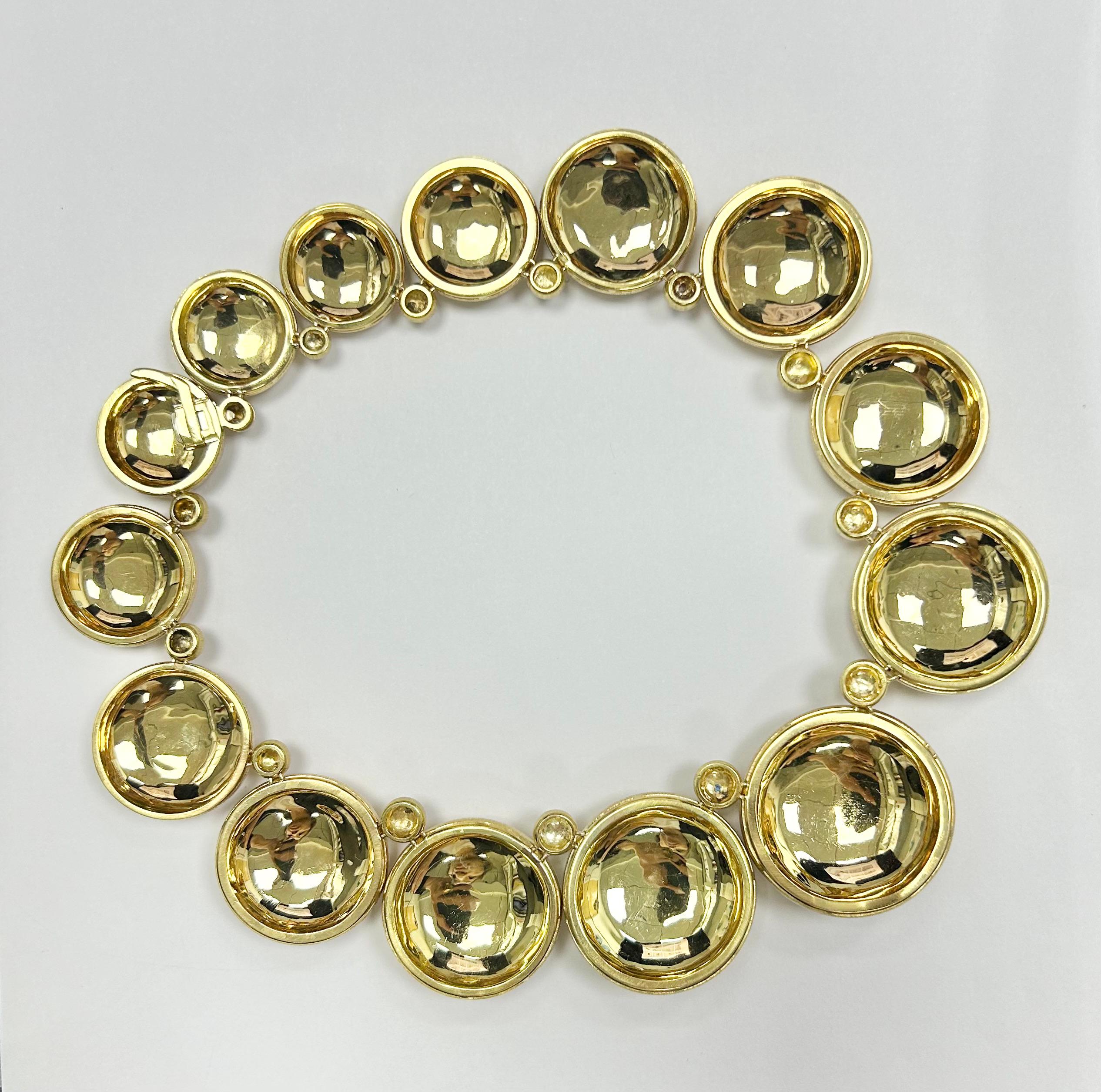 M. Buccellati 18k YG Necklace In Excellent Condition For Sale In New York, NY