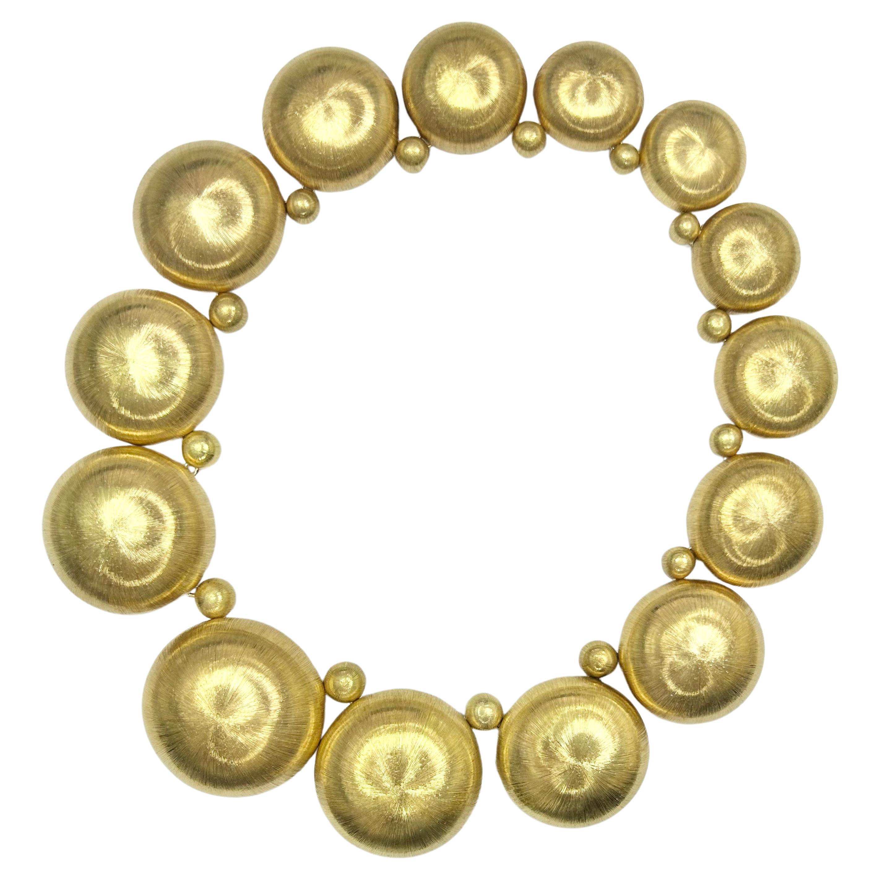 M. Buccellati 18k YG Halskette im Angebot