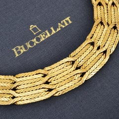 M. Buccellati Collier ras du cou vintage tissé - or jaune 18 carats