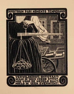 Bundle of 8 Woodcuts by M.C. Escher