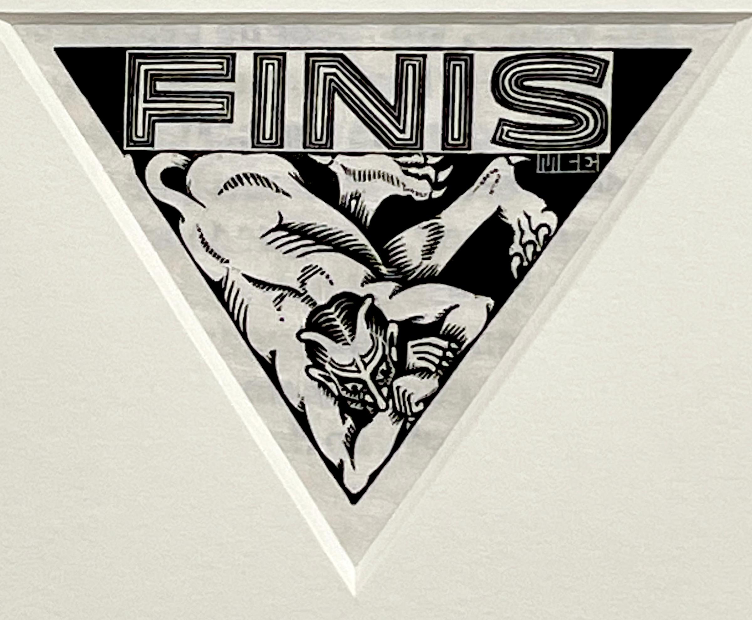 Finis - Realist Print by M.C. Escher