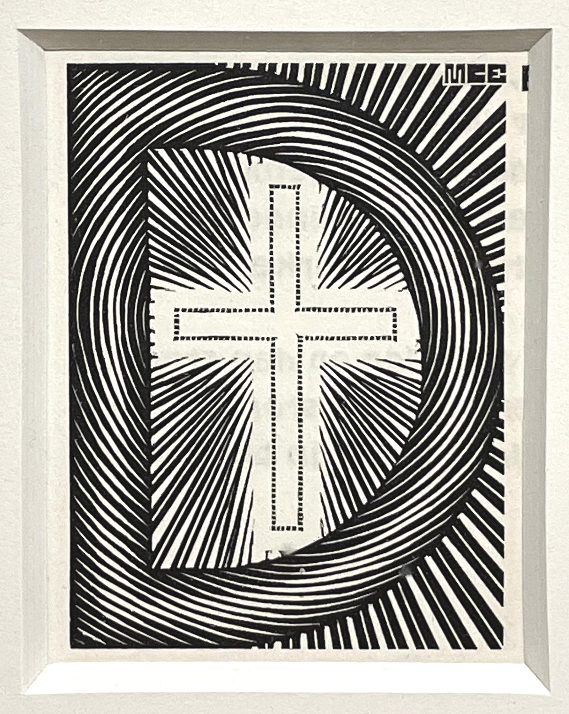 Initial "D" - Print by M.C. Escher