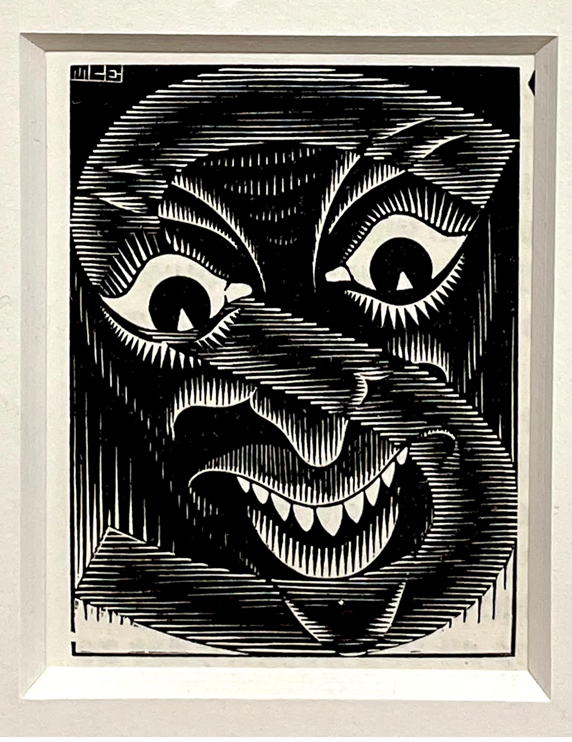 Initial "S" - Print by M.C. Escher