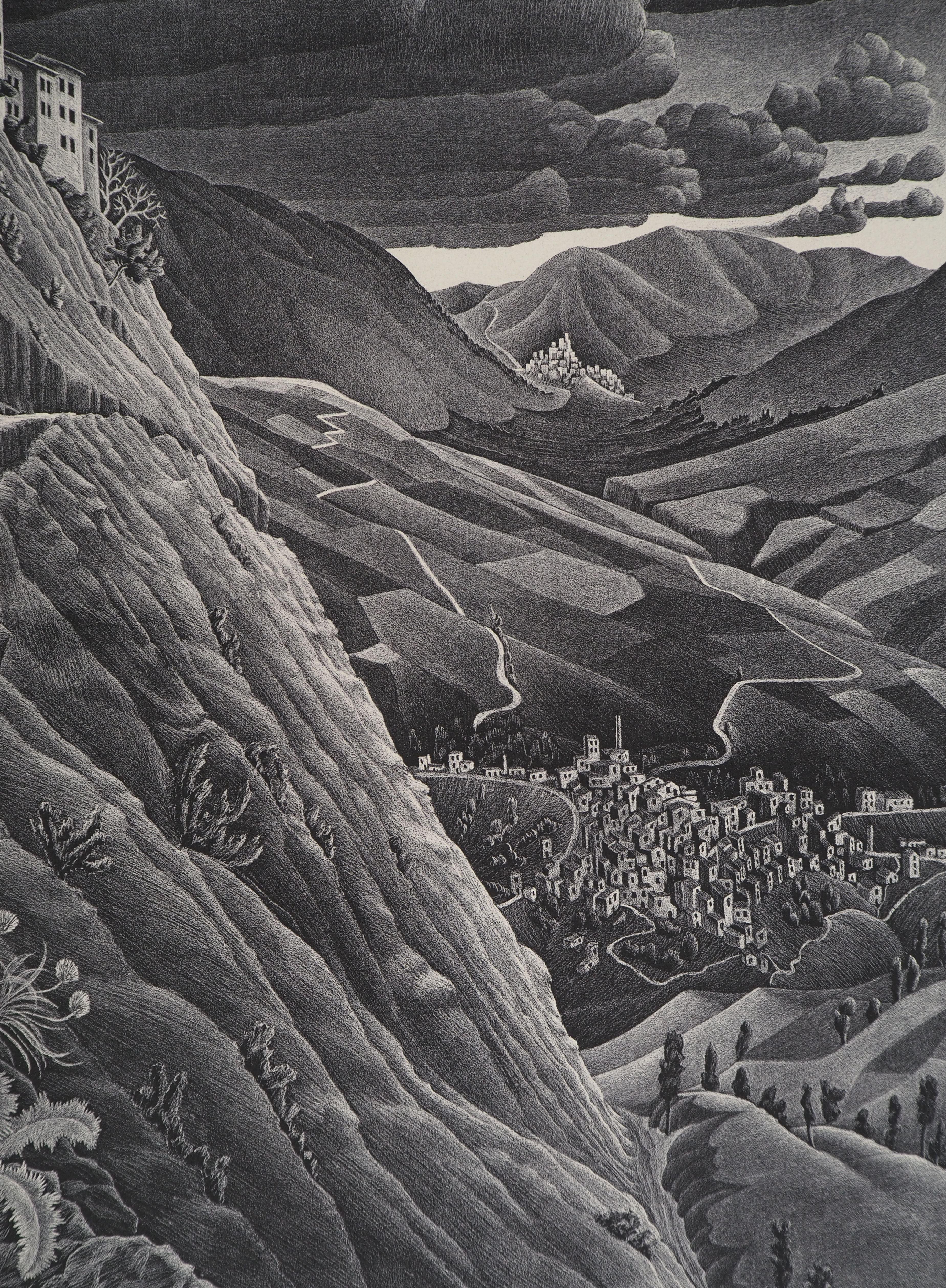 LANDSCAPE - Castrovalva - Signed Facsimile, Ltd /450 For Sale 2