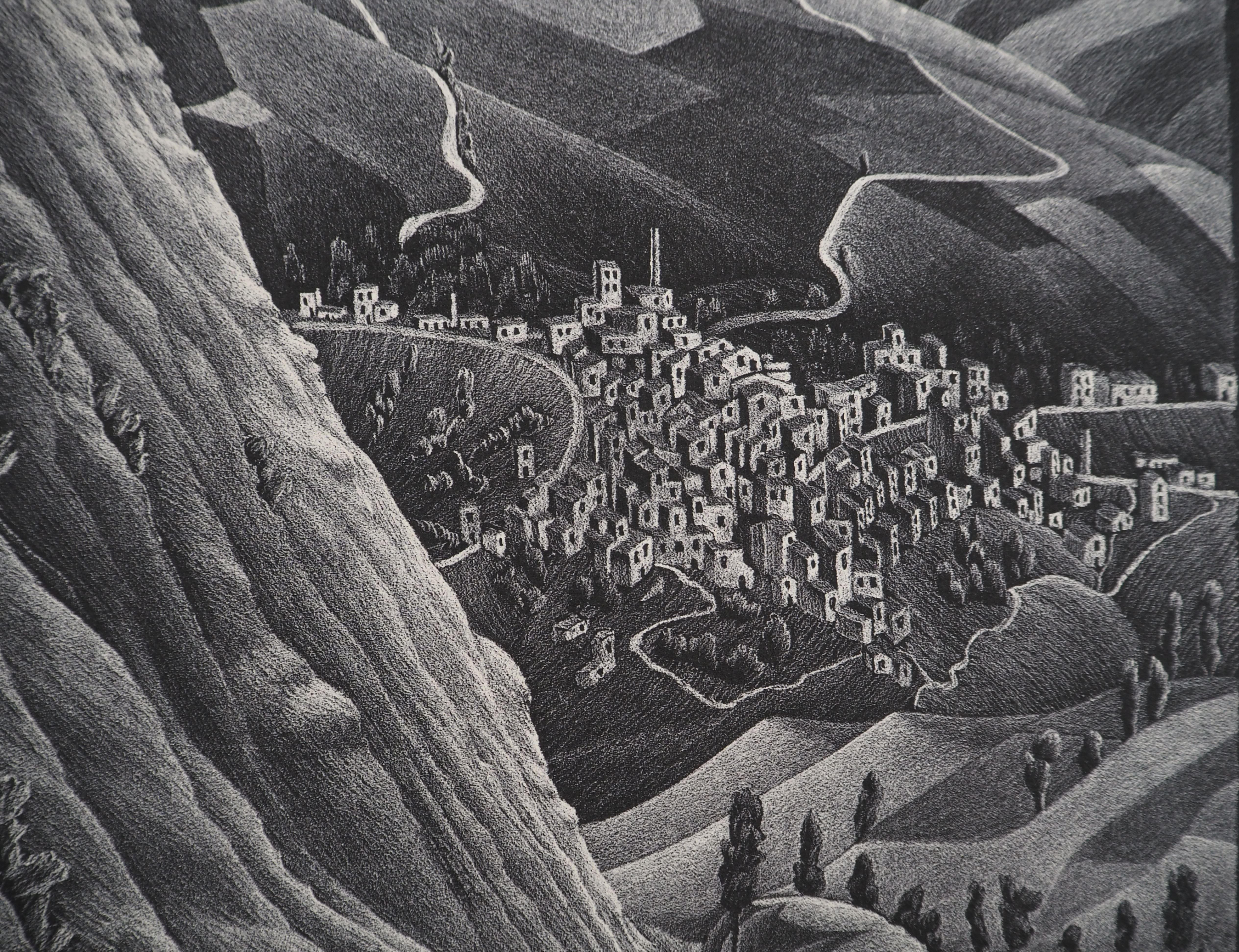 LANDSCAPE - Castrovalva - Signed Facsimile, Ltd /450 For Sale 7