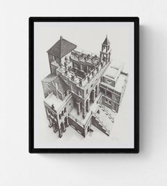 M.C. Escher 
Ascending and Descending
 1988- Poster