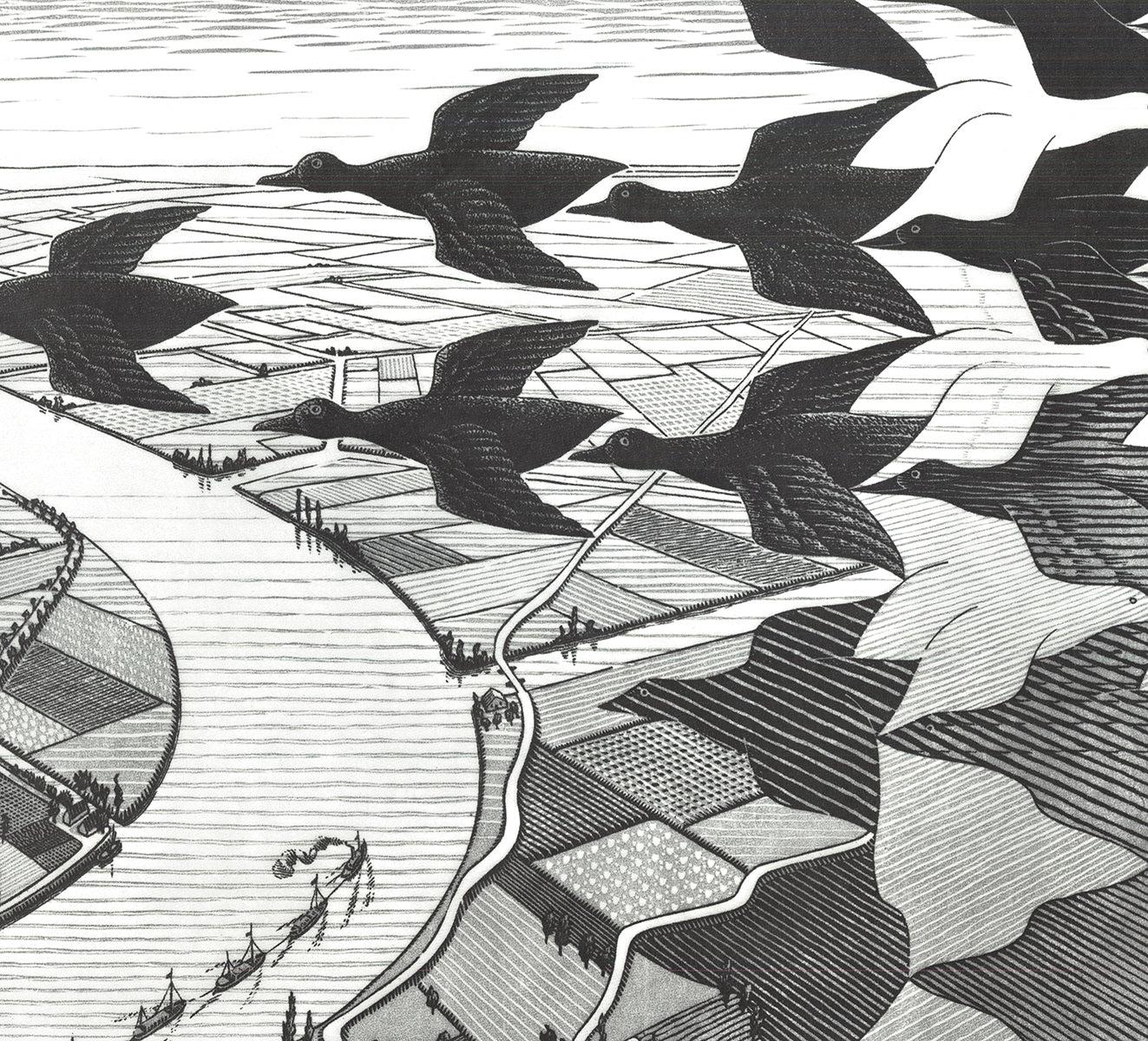 A&M. Affiche « Day and Night » de Escher en vente 2