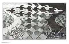 M.C. Escher „Tag und Nacht“ – Poster