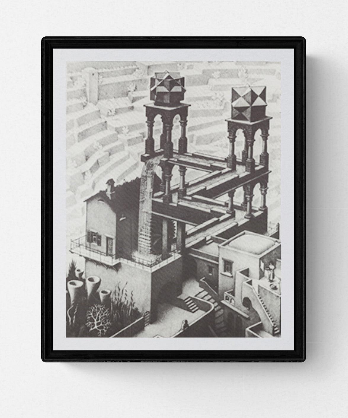 M C Escher Waterfall 1988 Poster For Sale At 1stDibs M C Escher Waterfall 1988 Poster For Sale At 1stDibs