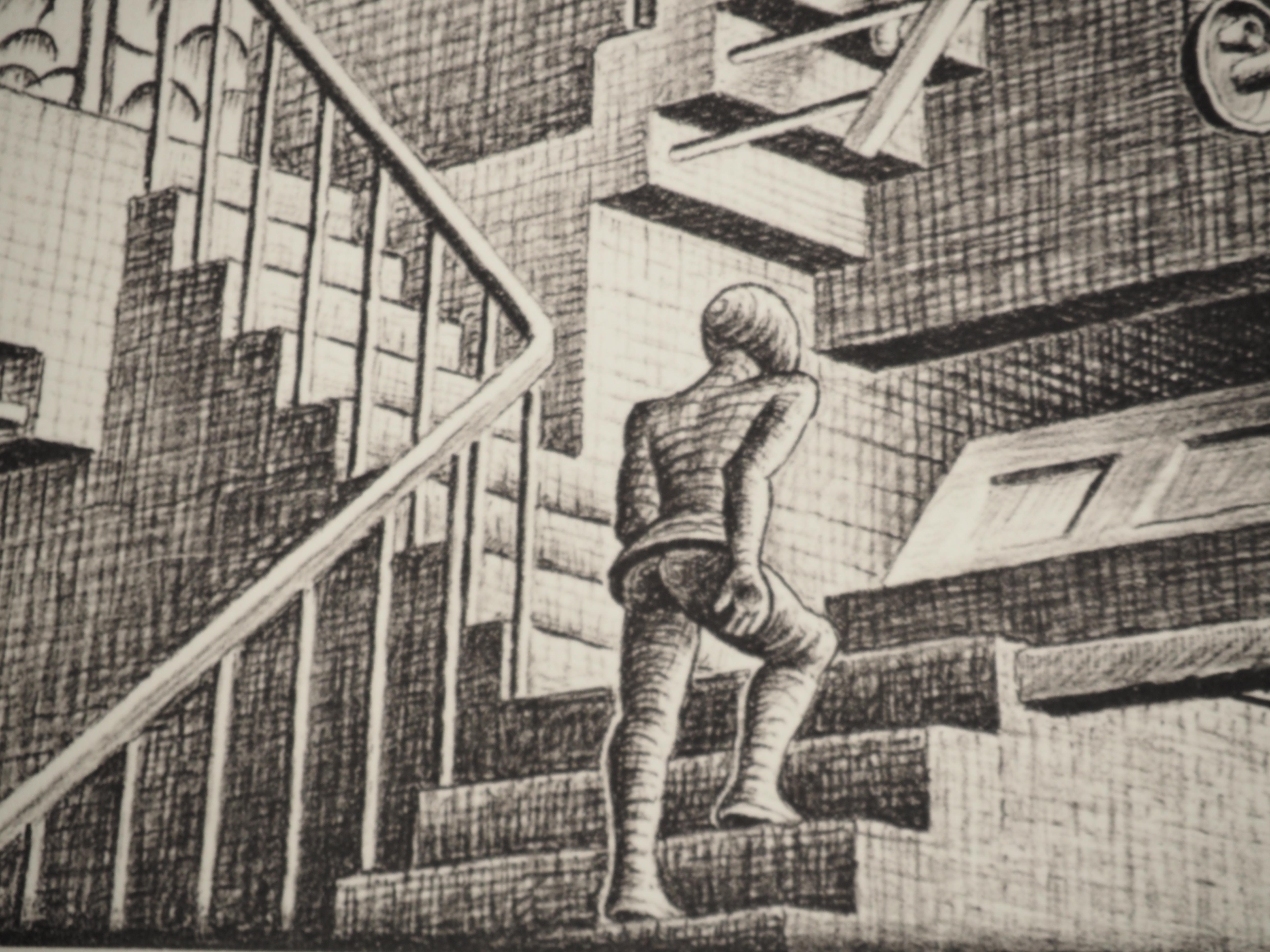 Die unmögliche Treppe - Signiertes Faksimile, Ltd /450 im Angebot 1