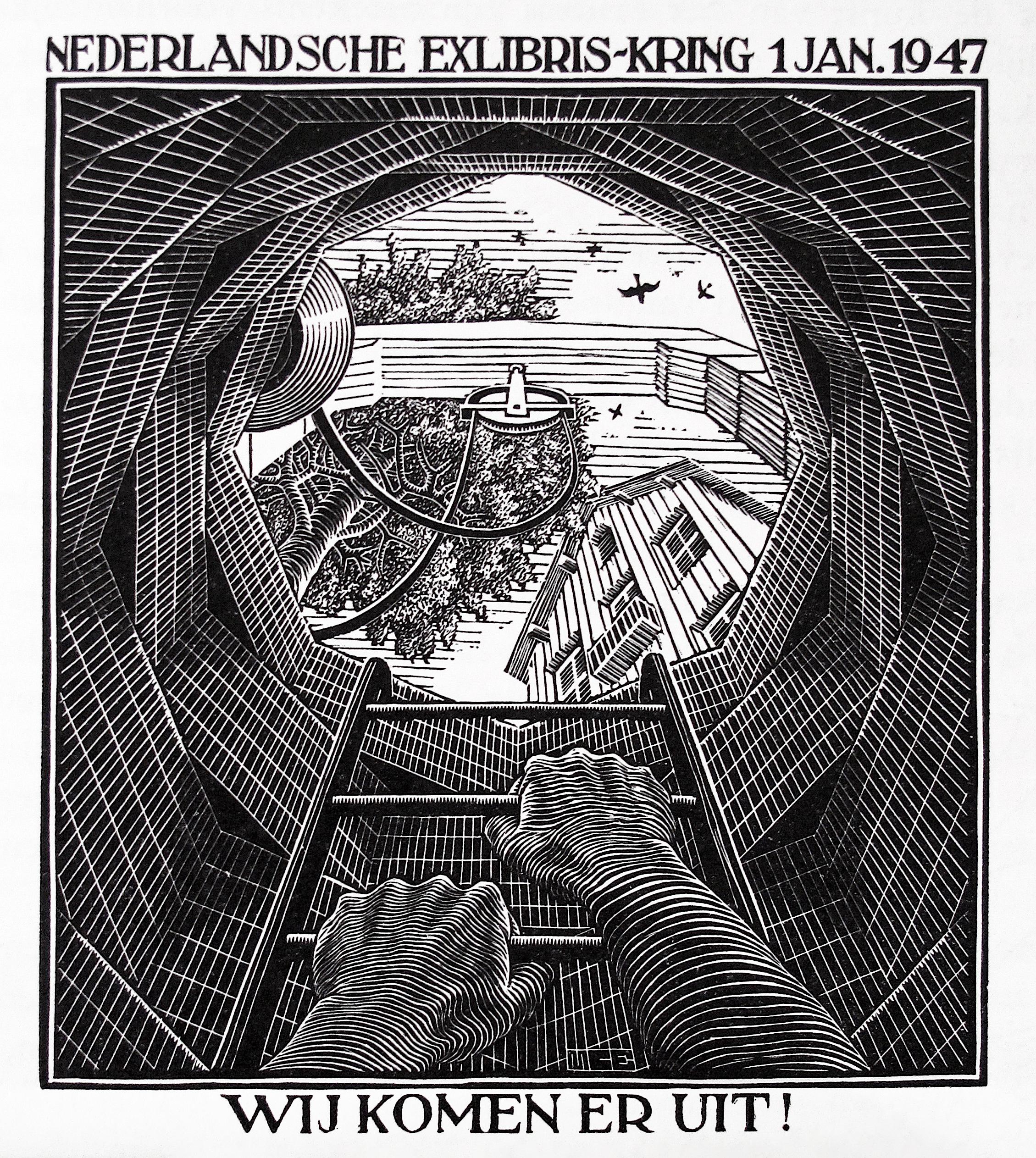 Well  - Print by M.C. Escher