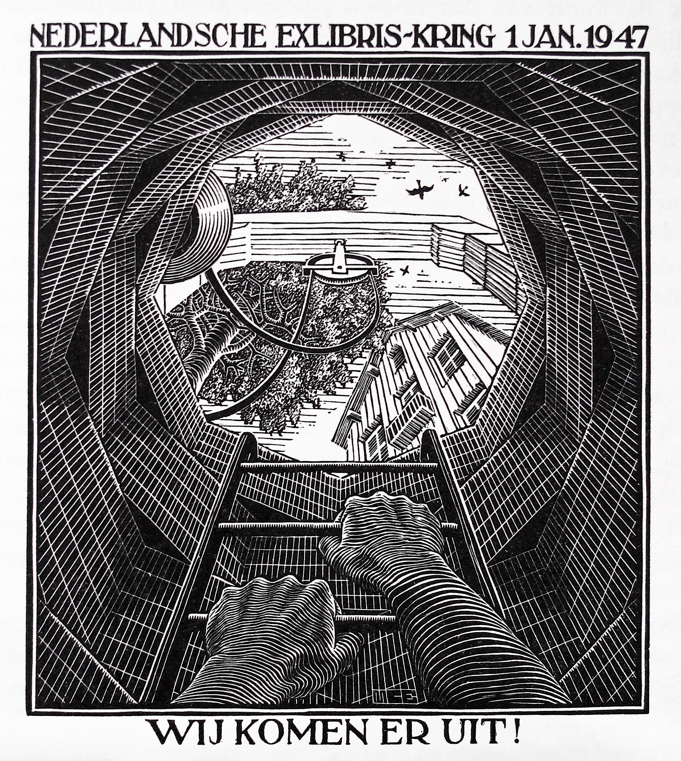 Le luminaire est bien - Print de M.C. Escher