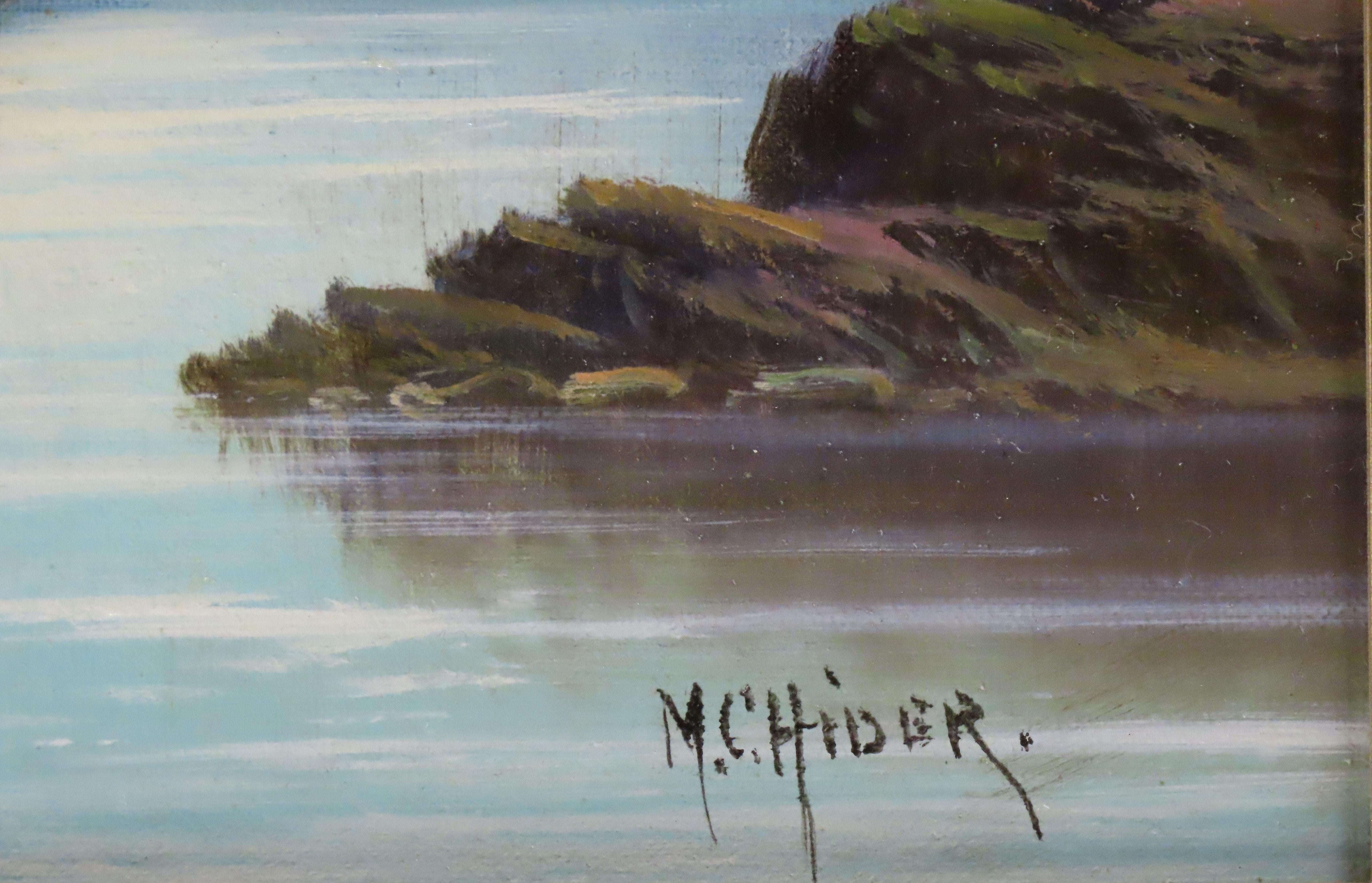Original Oil on Canvas. M. C. HIDER, 