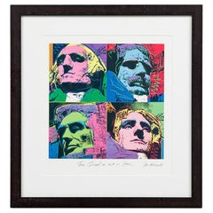 M Chickerella Contemporary American Print, Titled "This Quad is Cut in Stone"