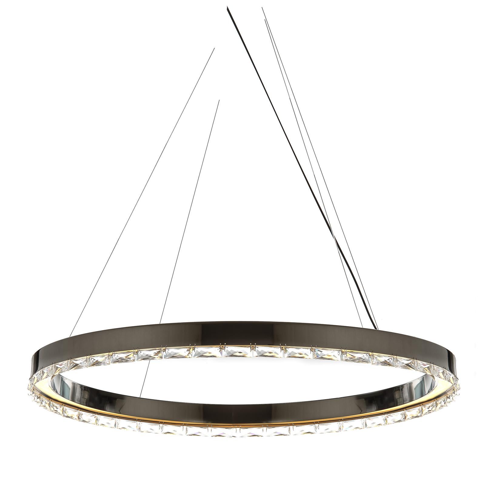 Art Déco Lampada da soffitto M-Nickel scuro in vendita